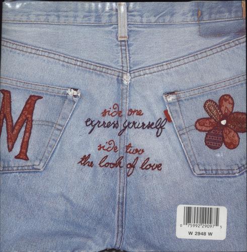 Madonna Express Yourself - Zipper sleeve UK 7